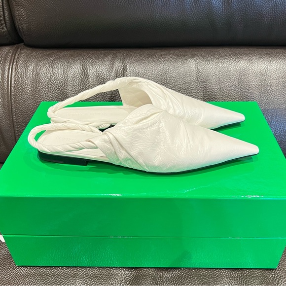 BOTTEGA VENETA WHITE MULES - Picture 2 of 5